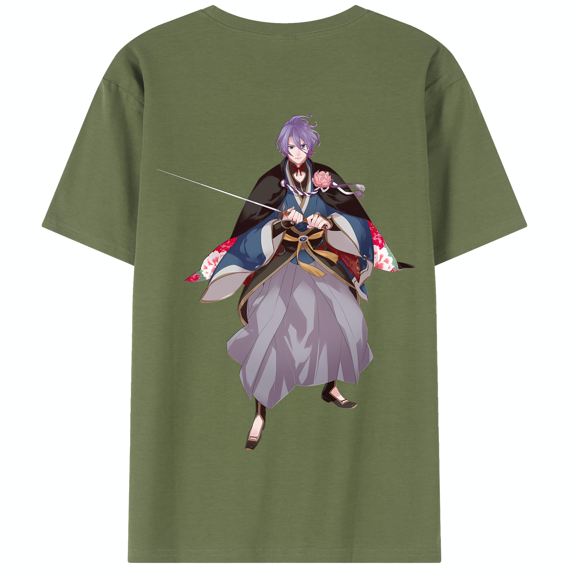 （画像用） 刀剣乱舞 Touken Ranbu 綿100％半袖Tシャツ（背面プリント）